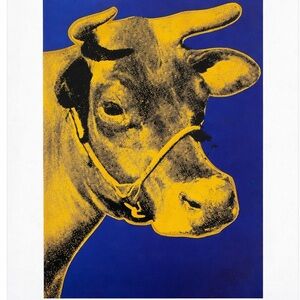 Andy Warhol Cow Print 1989 Estate Licensed Lithograph Pop Art Neues 16x12